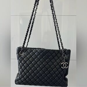 Chanel Classic Black Quilted Shoulder Bag